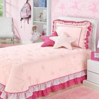 Kit Cobre Leito Com Almofadas Bailarina Solteiro 4 Peças - Pink - 2