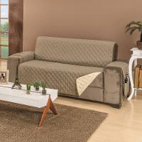 Protetor De Sofá Dupla Face Manu 4 Lugares - Cáqui-palha - 2