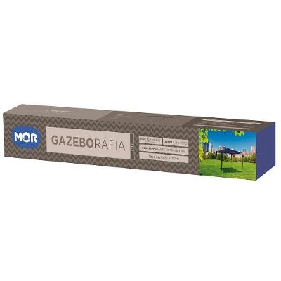 Tenda Praia Gazebo 3x3m Rafia Com Bolsa De Transporte Mor Azul