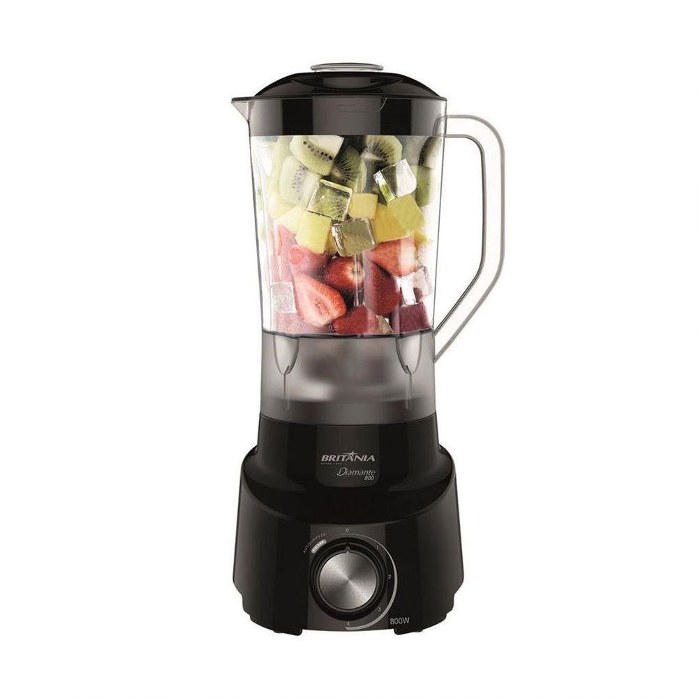 Liquidificador Britânia 4 Velocidades 800w Diamante 800 Preto 110v - 1