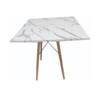 Mesa De Jantar Quadrada Eames Eiffel 80 Cm Estilo Granito - 1