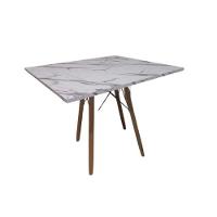 Mesa De Jantar Quadrada Eames Eiffel 80 Cm Estilo Granito - 3