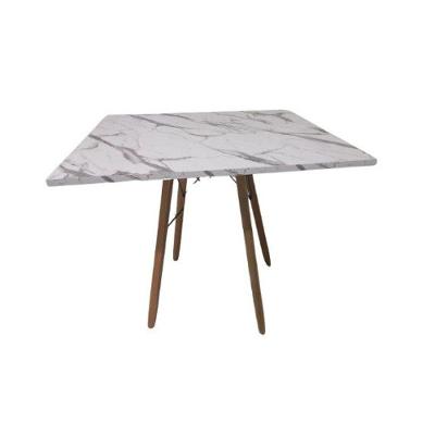 Mesa De Jantar Quadrada Eames Eiffel 70 Cm Estilo Granito