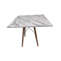 Mesa De Jantar Quadrada Eames Eiffel 70 Cm Estilo Granito - 3
