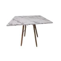 Mesa De Jantar Quadrada Eames Eiffel 90 Cm Estilo Granito - 1