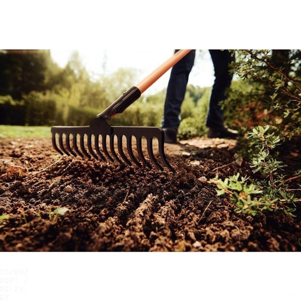 Ancinho Leve 14 Dentes Aço Com Cabo - Tramontina - 2