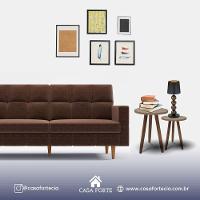 Conjunto 2 Mesas De Canto Laterais Sofá Sala Mdf Pés Madeira Truffel - 5