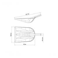 Pá Esterco Plástica Sem Cabo - Tramontina - 2