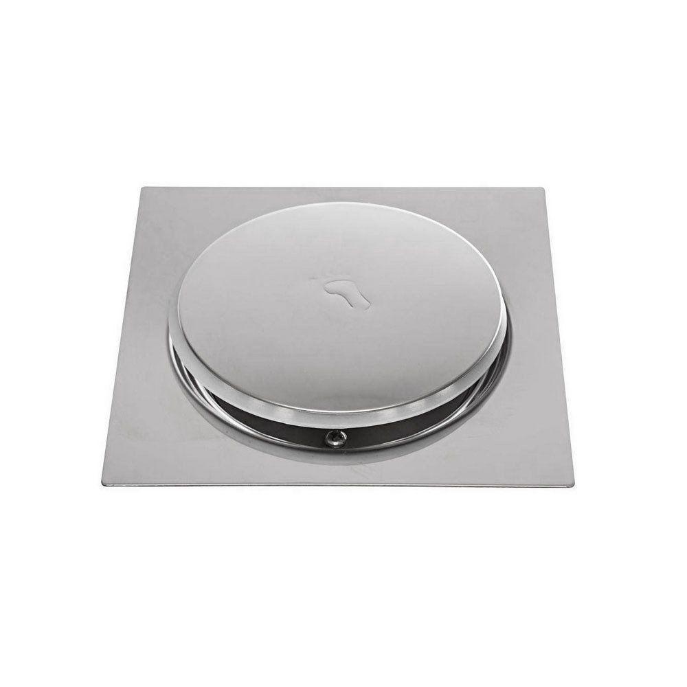 Ralo Cick Quadrado 10x10cm Inox - Brazhu - 1