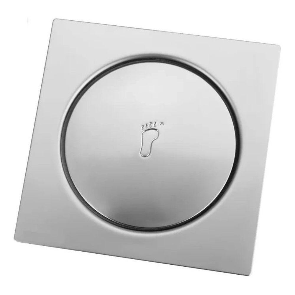 Ralo Cick Quadrado 10x10cm Inox - Brazhu - 6