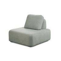 Kit 2 Poltronas Decorativas Santiago Sala De Estar Pés Em Madeira Bouclê Cinza - 3