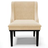 Kit 3 Cadeiras Decorativas Sala De Jantar Base Fixa De Madeira Firenze Suede Bege/preto G19 - Gran Belo