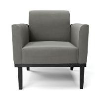 Poltrona Decorativa Isabella Pés Fixo Em Madeira Preto Suede Grafite G19 - Gran Belo - 6