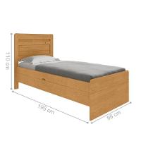 Cama Com Baú De Solteiro Flex Cuiabá Naturalle Off White - 3