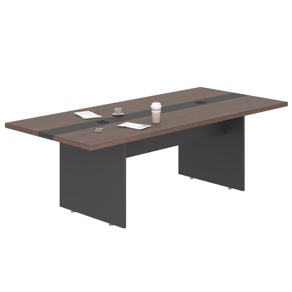 Mesa Para Sala De Reunião 2,40 M Paris Freijó Preto - 2