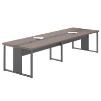 Mesa Para Sala De Reunião 6 Lugares Londres Freijó Preto - 2