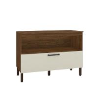 Balcão De Cozinha 1 Porta Basculante 1 Gaveta Com Tampo 1,20 Cm Basic Ametista Kits Parana Nogueira Off White - 2