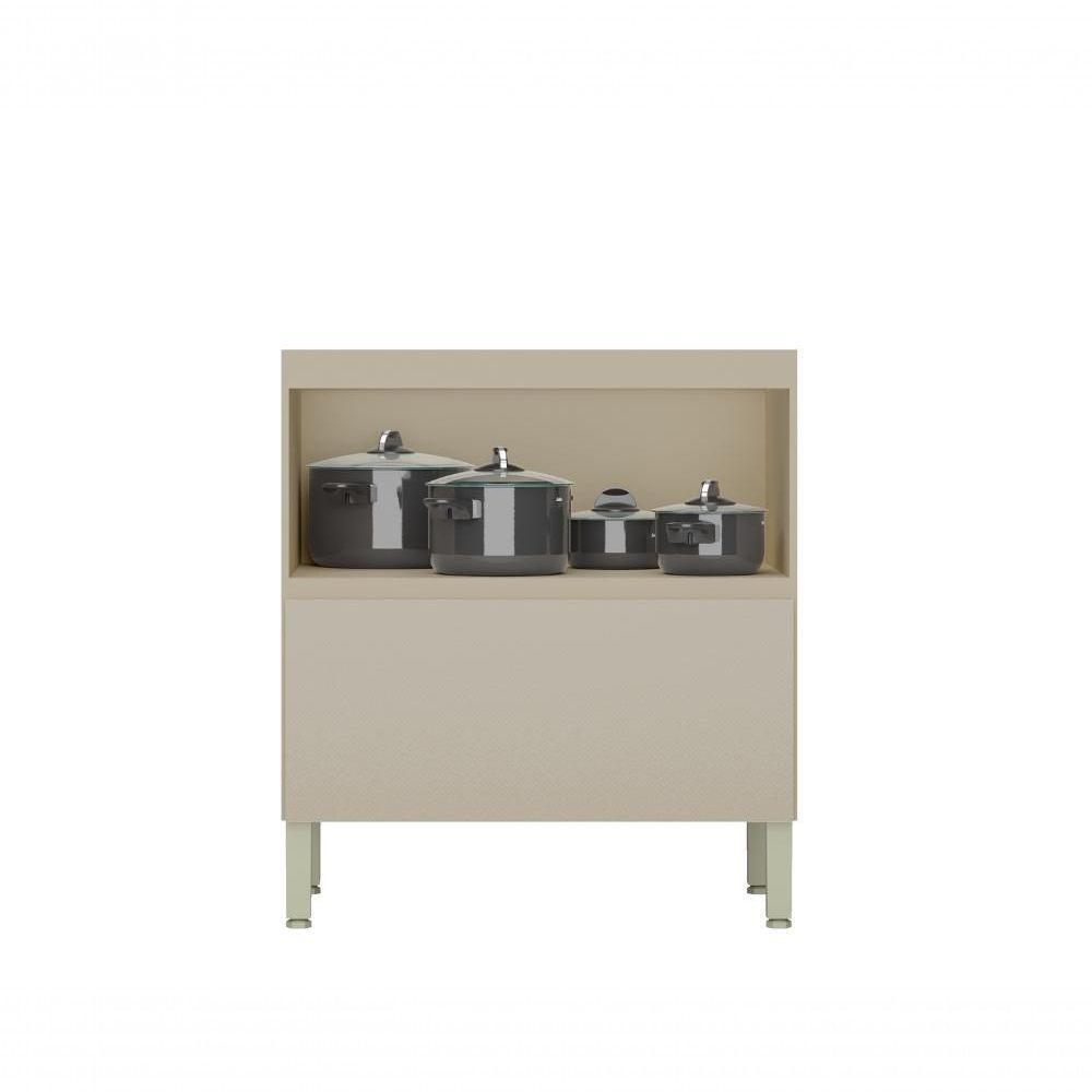 Balcao De Cozinha 1 Porta Bascular 1 Gaveta 0,80 Cm Art Kits Parana Vanilla-vanilla - 4