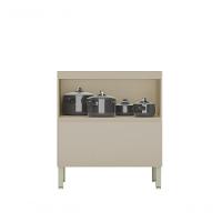 Balcao De Cozinha 1 Porta Bascular 1 Gaveta 0,80 Cm Art Kits Parana Vanilla-vanilla - 4