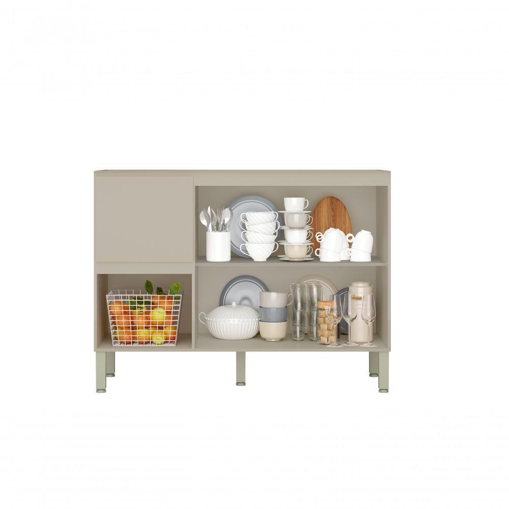 Balcao De Cozinha 3 Portas 2 Gavetas 1,20 Cm Art Kits Parana Vanilla-vanilla - 4