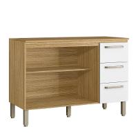 Balcão Gabinete De Pia 120 Cm Com Tampo Ametista Kits Paraná Freijó Supremo - 2