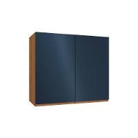 Armário Aéreo p/ Cozinha Ciela R644 c/ 2 Portas 80cm Canela/Azul Profundo - Kappesberg - 1