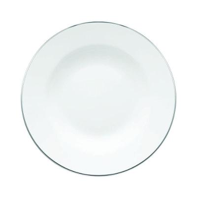 Jogo De Pratos Fundos Em Porcelana Flamingo Com 6 Peças 23,5cm Oxford Isabel