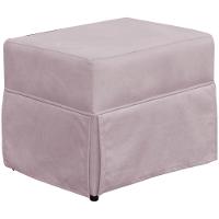 Poltrona E Puff Helena P02 Capitonê Suede Rosê - 5