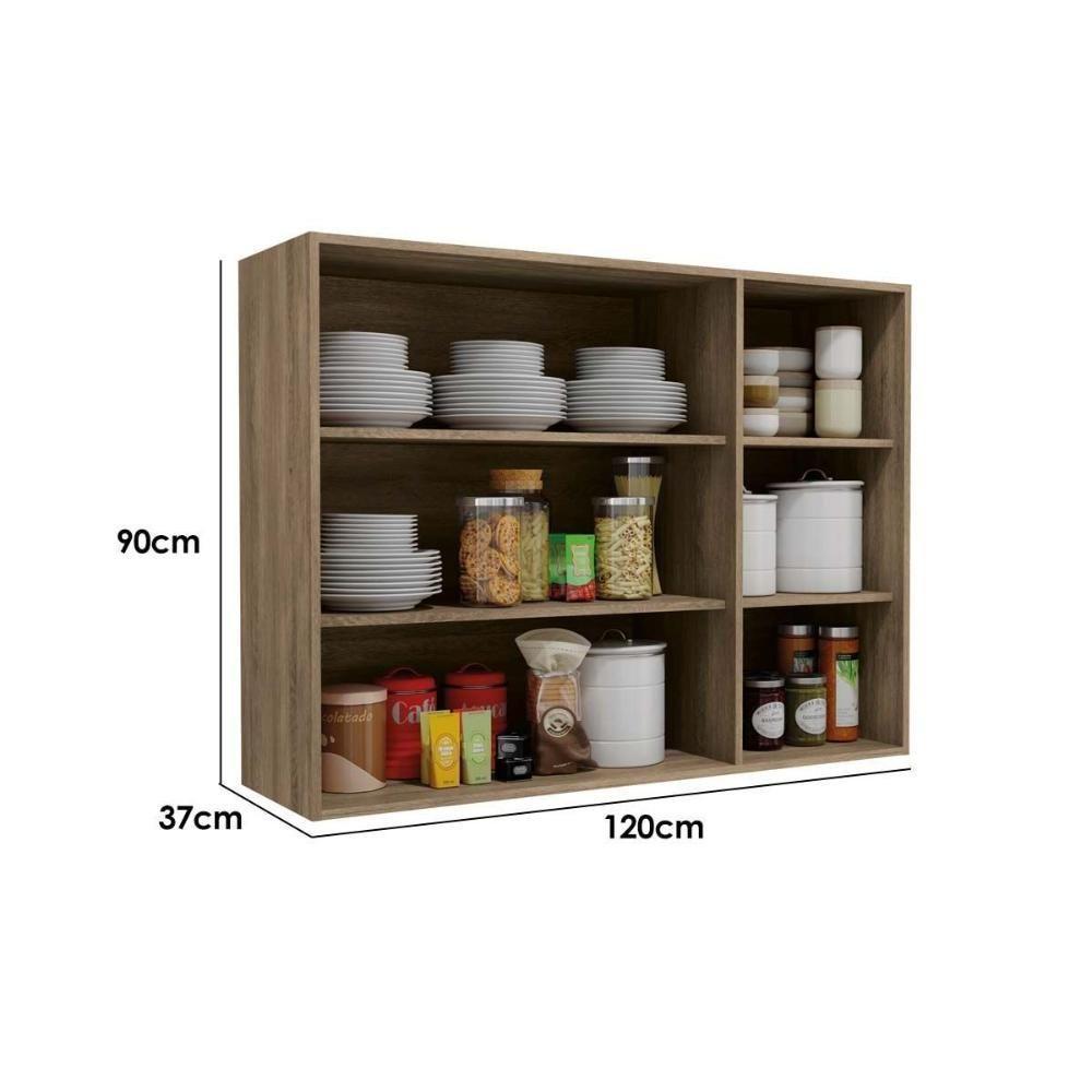 Armário de Cozinha Modulado Maxxi G766 3 Portas 120cm Canela - Kappesberg - 3