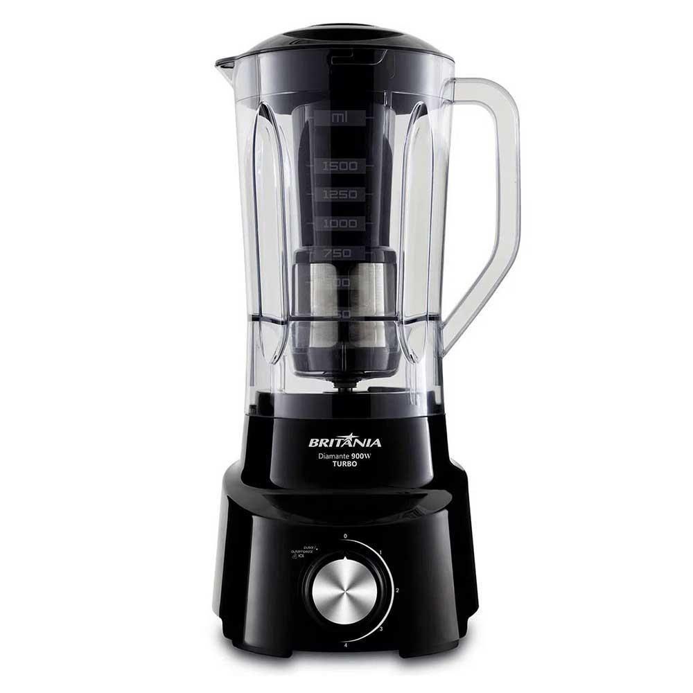 Liquidificador Britânia Diamante 800 Com 4 Velocidades E Jarra 2,6 Litros Preto 110V - 5