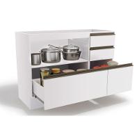 Balcão de Cozinha Maxxi G746 1 Porta e 4 Gavetas s/ Tampo 120cm Canela - Kappesberg