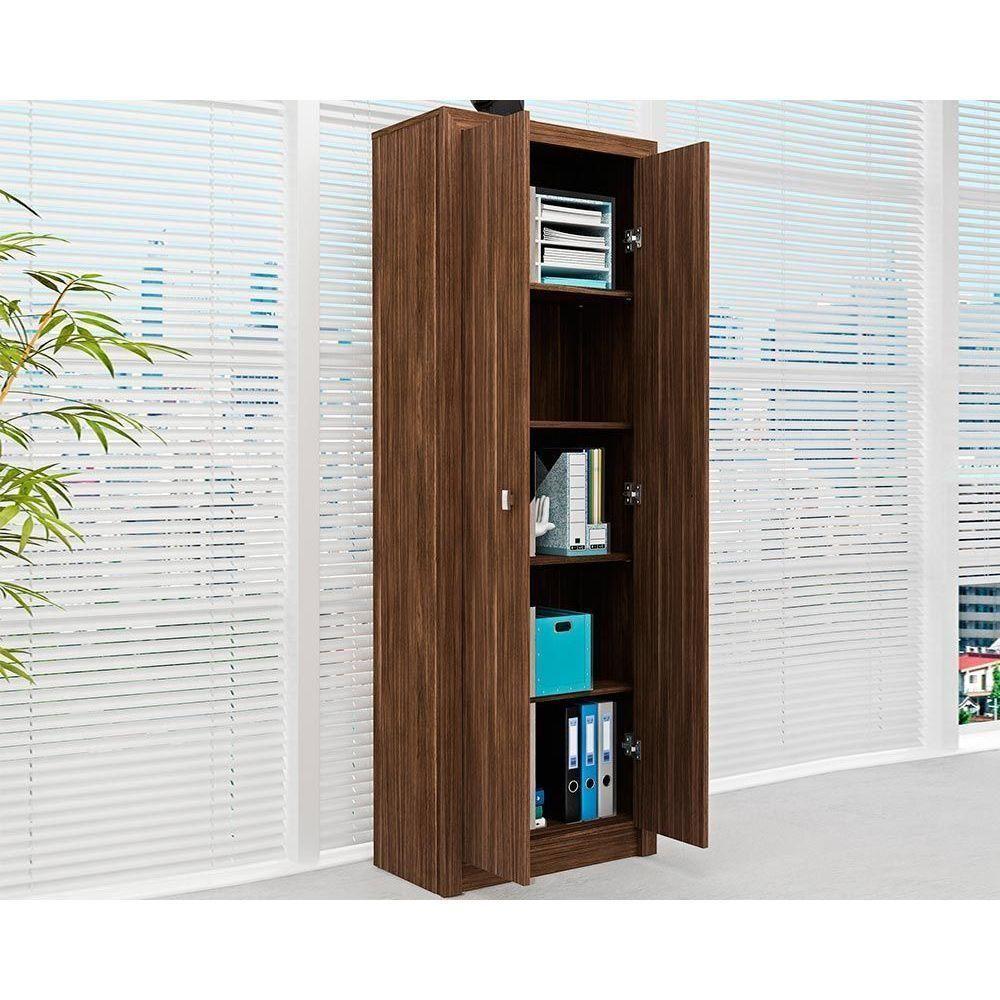 Armário de Escritório ME4105 c/ 2 Portas Preto - Tecno Mobili - 2