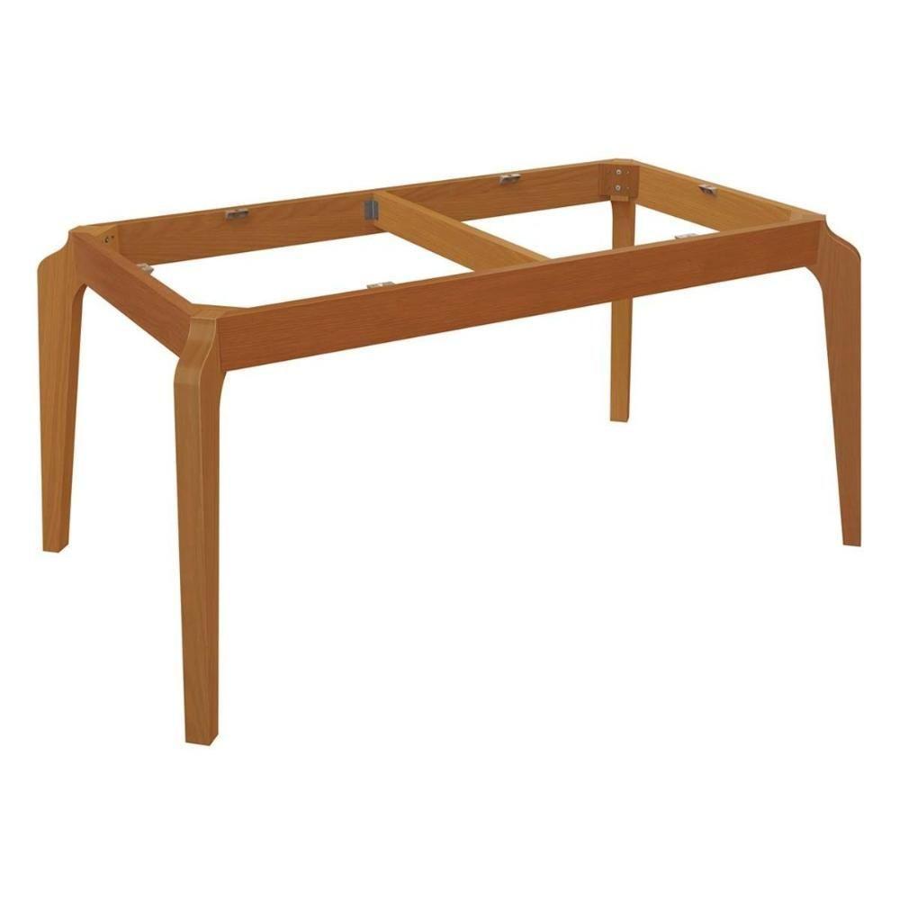 Base Mesa de Jantar Petra BAM008-CA Madeira Maciça s/ Tampo Carvalho - Kappesberg - 1