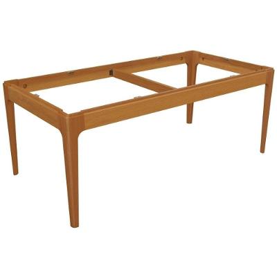 Base Mesa de Jantar Mira BAM004-CA Madeira Maciça s/ Tampo Carvalho - Kappesberg