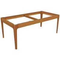 Base Mesa de Jantar Mira BAM004-CA Madeira Maciça s/ Tampo Carvalho - Kappesberg - 1