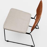 Kit 06 Cadeiras Estofada L02 Couríssimo Camel Linho Cru - 3