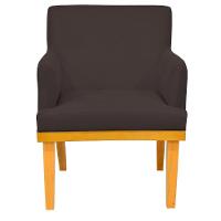 Kit 02 Poltronas Base Mel Beatriz W01 Corano Marrom - 5