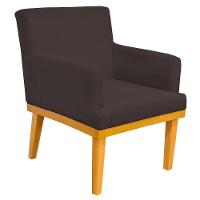 Kit 02 Poltronas Base Mel Beatriz W01 Corano Marrom - 6