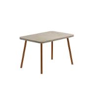 Mesa De Sala Jantar Stellar 1598 Aço Com tampo 120x80cm Petra rose Carraro - 1