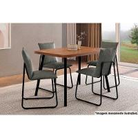 Mesa De Sala Jantar Stellar 1598 Aço Com tampo 120x80cm Petra rose Carraro - 2