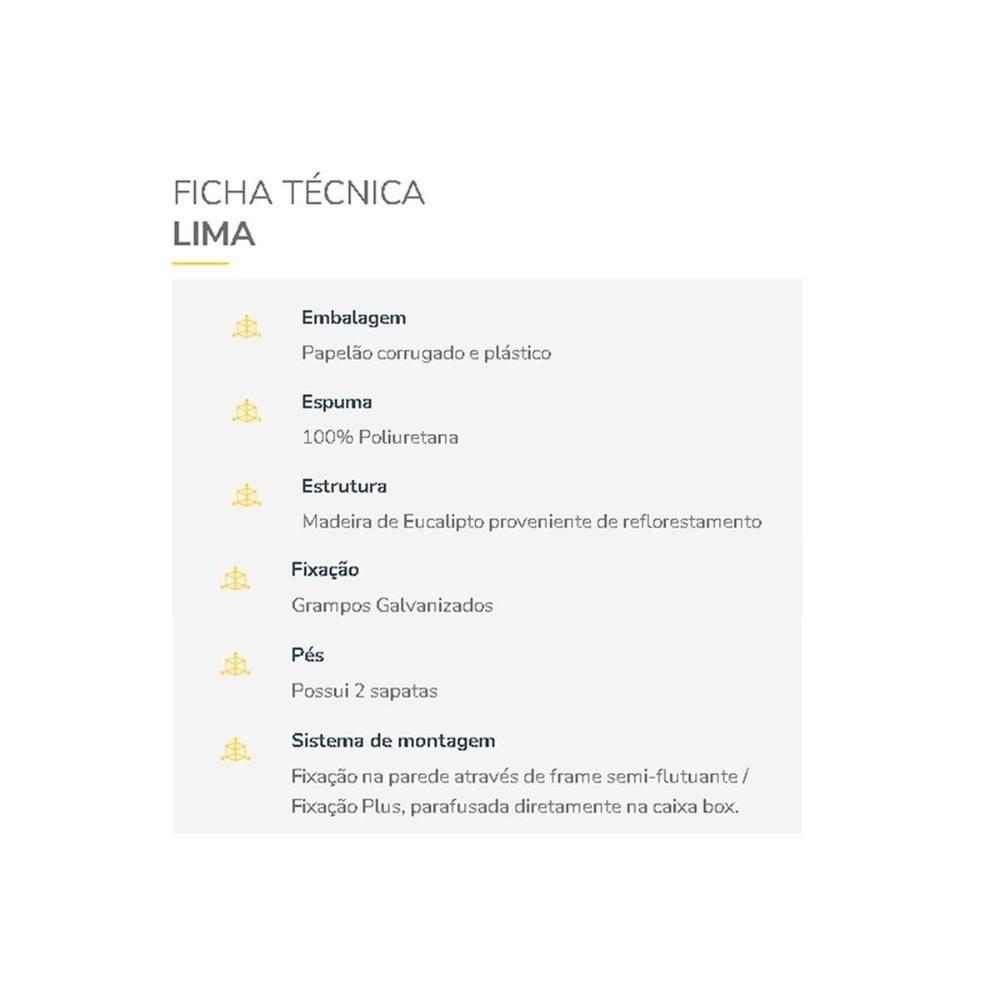 Cabeceira Cama Box Estofada Queen Queen Lima Plus Camurca - Simbal - 3