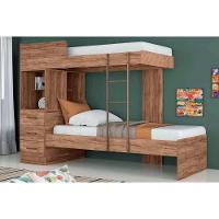 Beliche Havana Plus c/ 3 Gavetas Atacama-Jatobá - Santos Andirá - 1