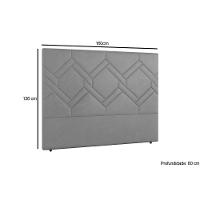 Cabeceira Cama Box Estofada Queen Queen Lima Plus Chumbo - Simbal - 4