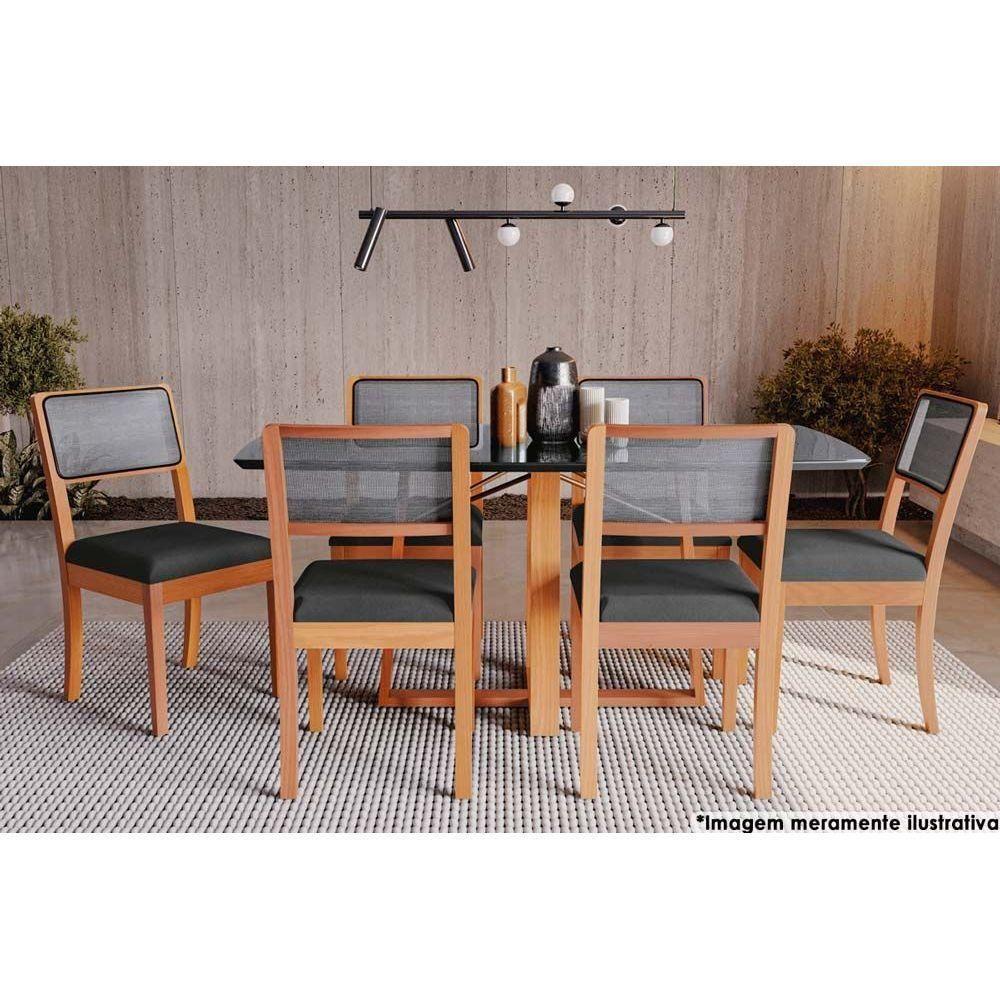 Base de Mesa p/ Cozinha Elma BAM010-CA Madeira Maciça s/ Tampo Carvalho - Kappesberg - 2