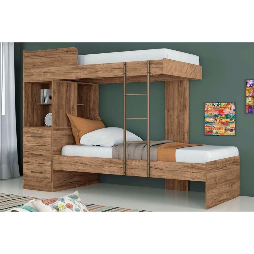 Beliche Havana Plus c/ 3 gavetas Jatoba - Santos Andirá - 1