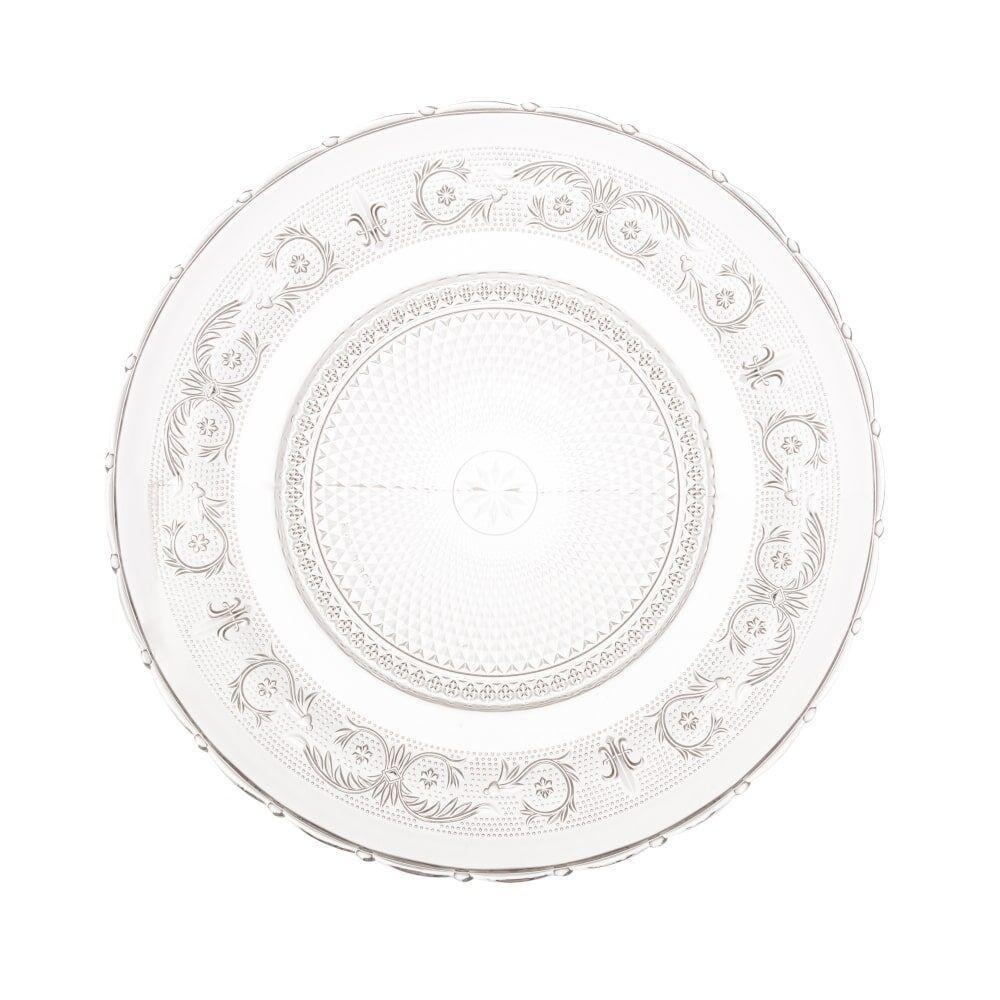 Jogo 8 Pratos Rasos De Jantar De Vidro Angel 25,5cm Lyor - 3