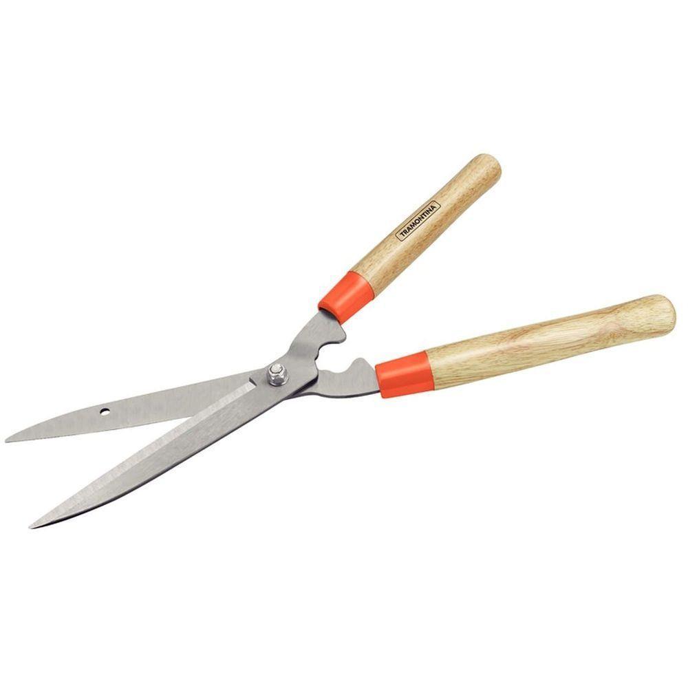 Tesoura Para Cerca-viva/grama Tramontina Com Lâminas Metálicas E Cabos De Madeira Tramontina - 5