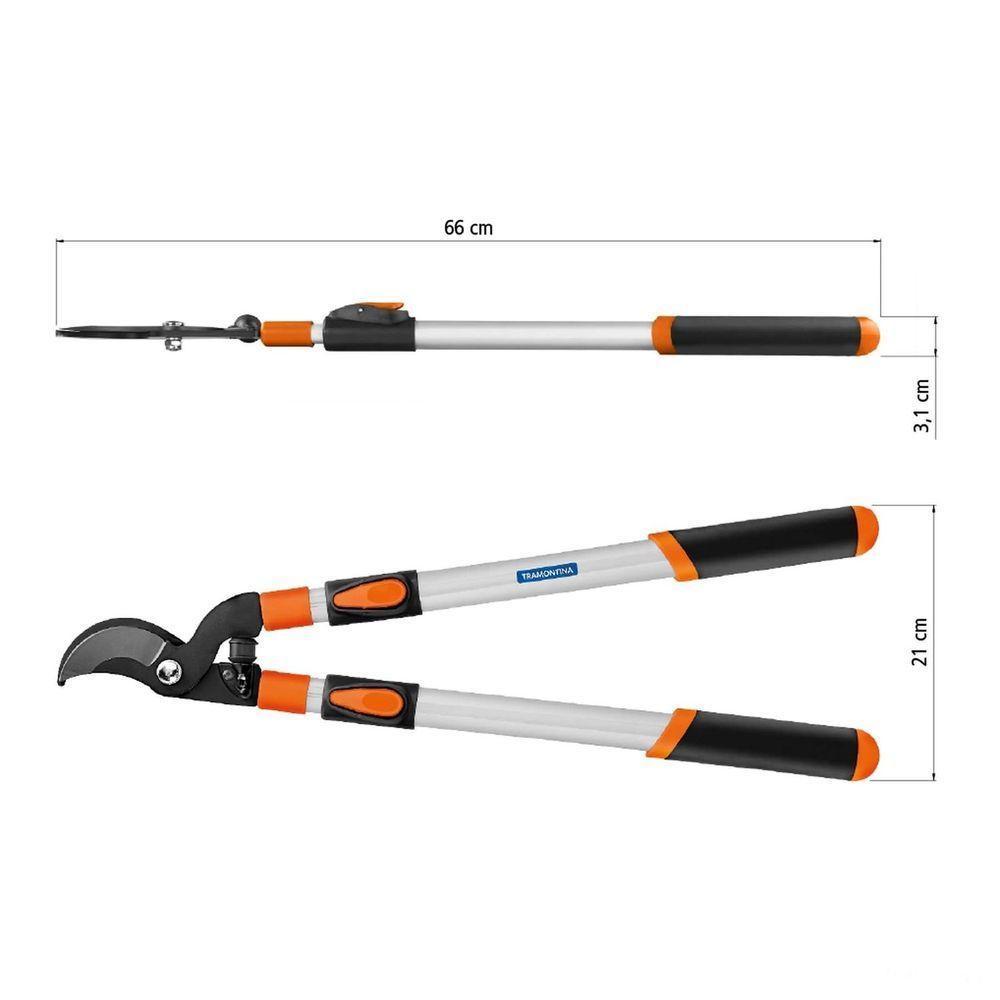 Tesourão De Poda Tipo Bypass Tramontina Em Aço Carbono Com Cabo Metálico Extensível Tramontina - 4
