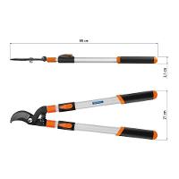 Tesourão De Poda Tipo Bypass Tramontina Em Aço Carbono Com Cabo Metálico Extensível Tramontina