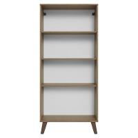 Cristaleira 70 Cm 2 Portas De Vidro Com Pés Trapézio Rustic/marrom Madesa Rustic/marrom - 10